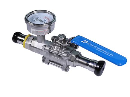 EVANS 3-chip ball valve